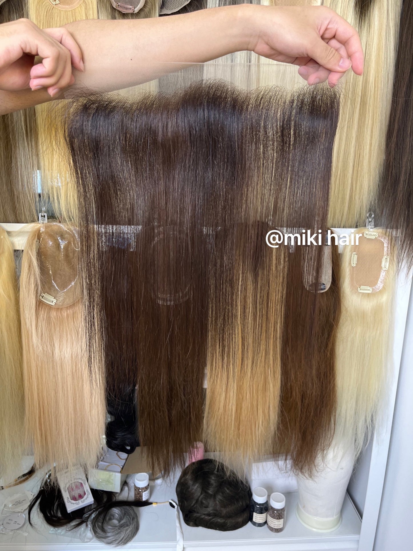 Lace hairline can customized 10-22inch