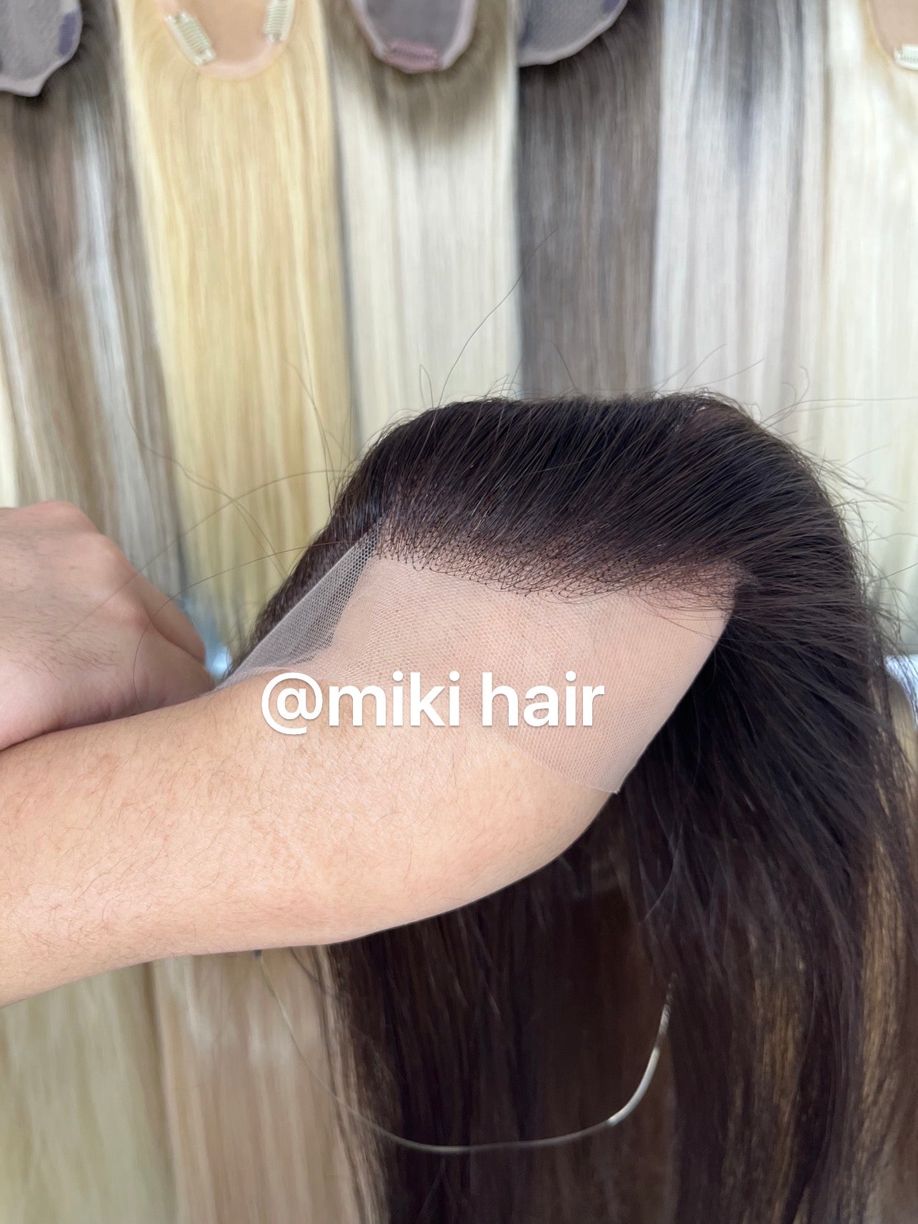 Lace hairline can customized 10-22inch
