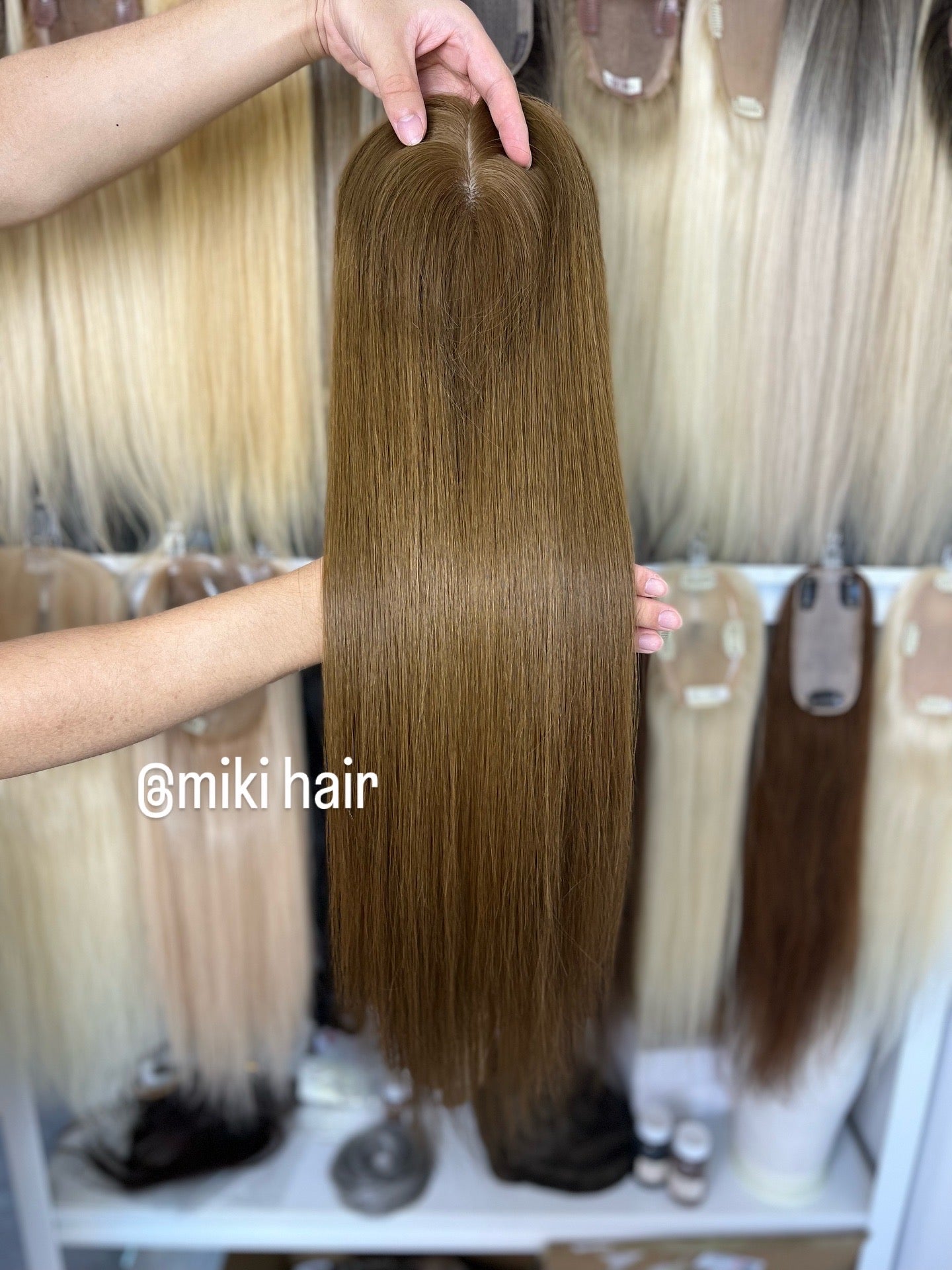 22inch Virgin hair silk topper