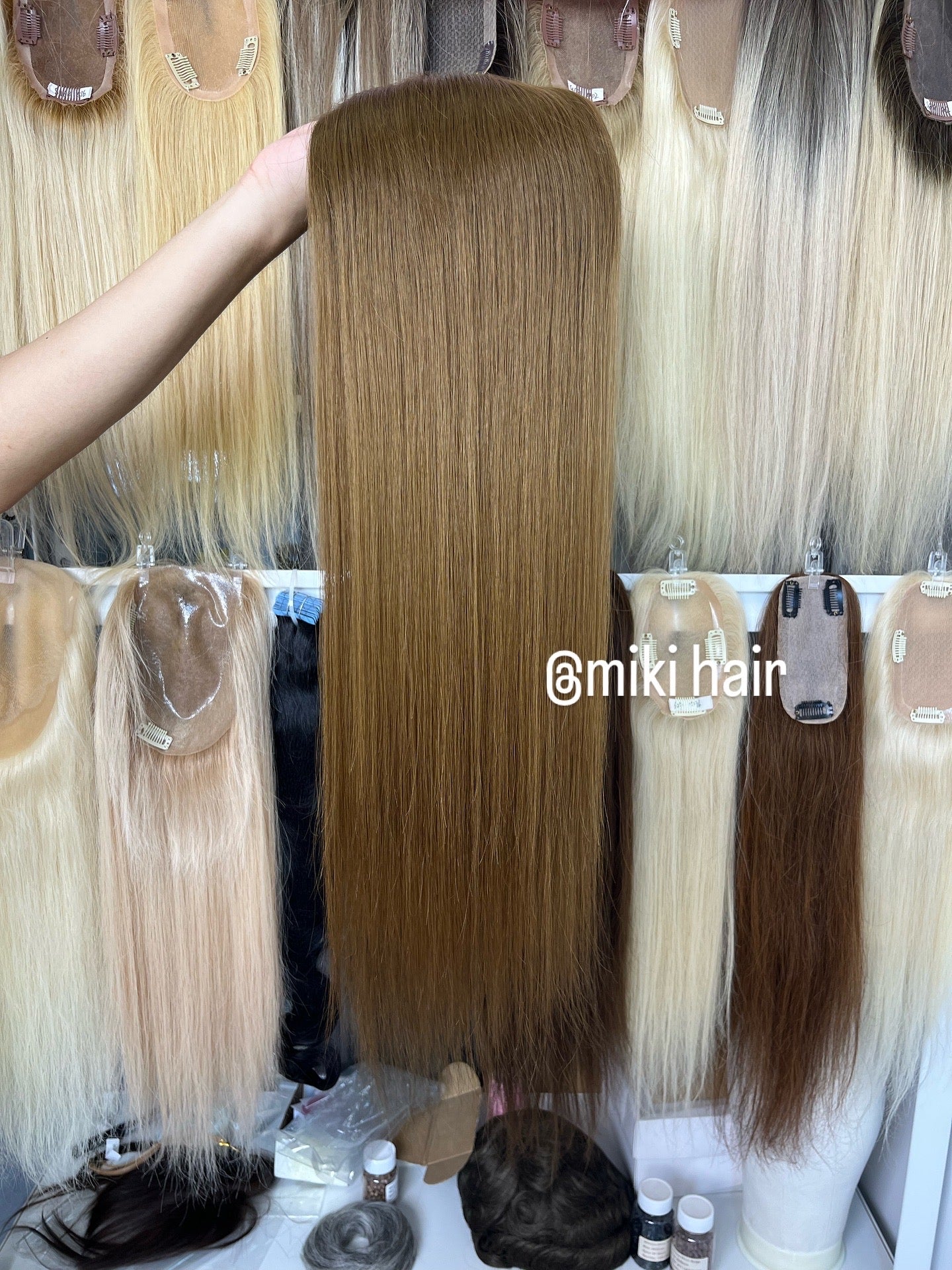 22inch Virgin hair silk topper
