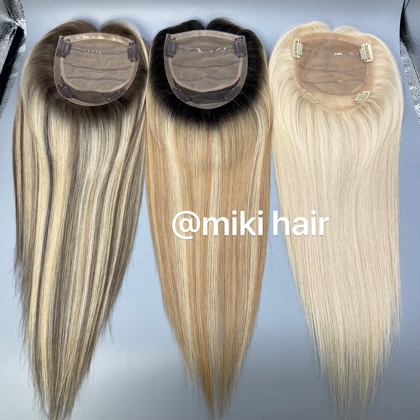 Silicone silk topper 5*6inch 14-18inch many colors in stock
