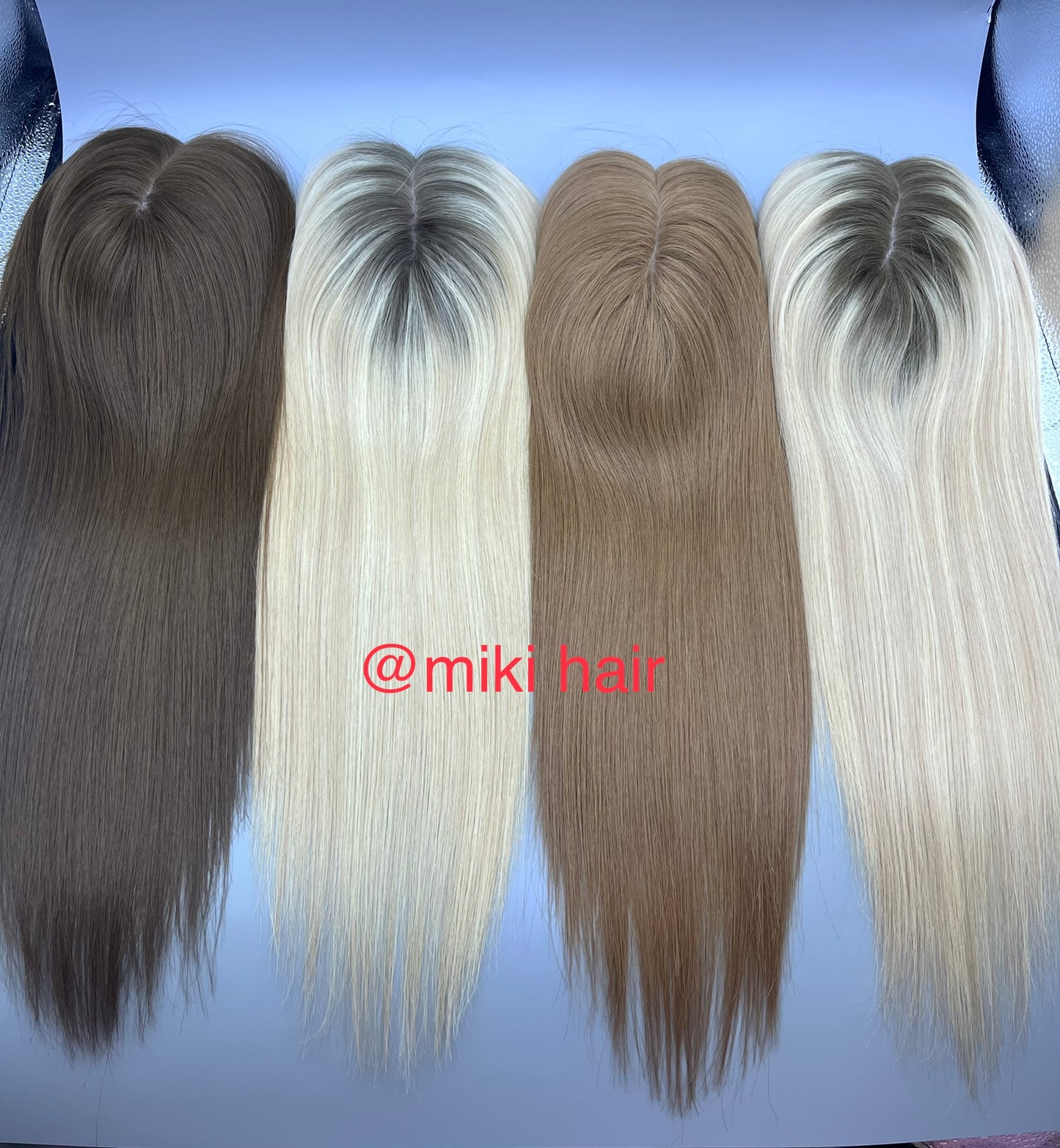 Silk with weft topper 6*7inch 14-18inch