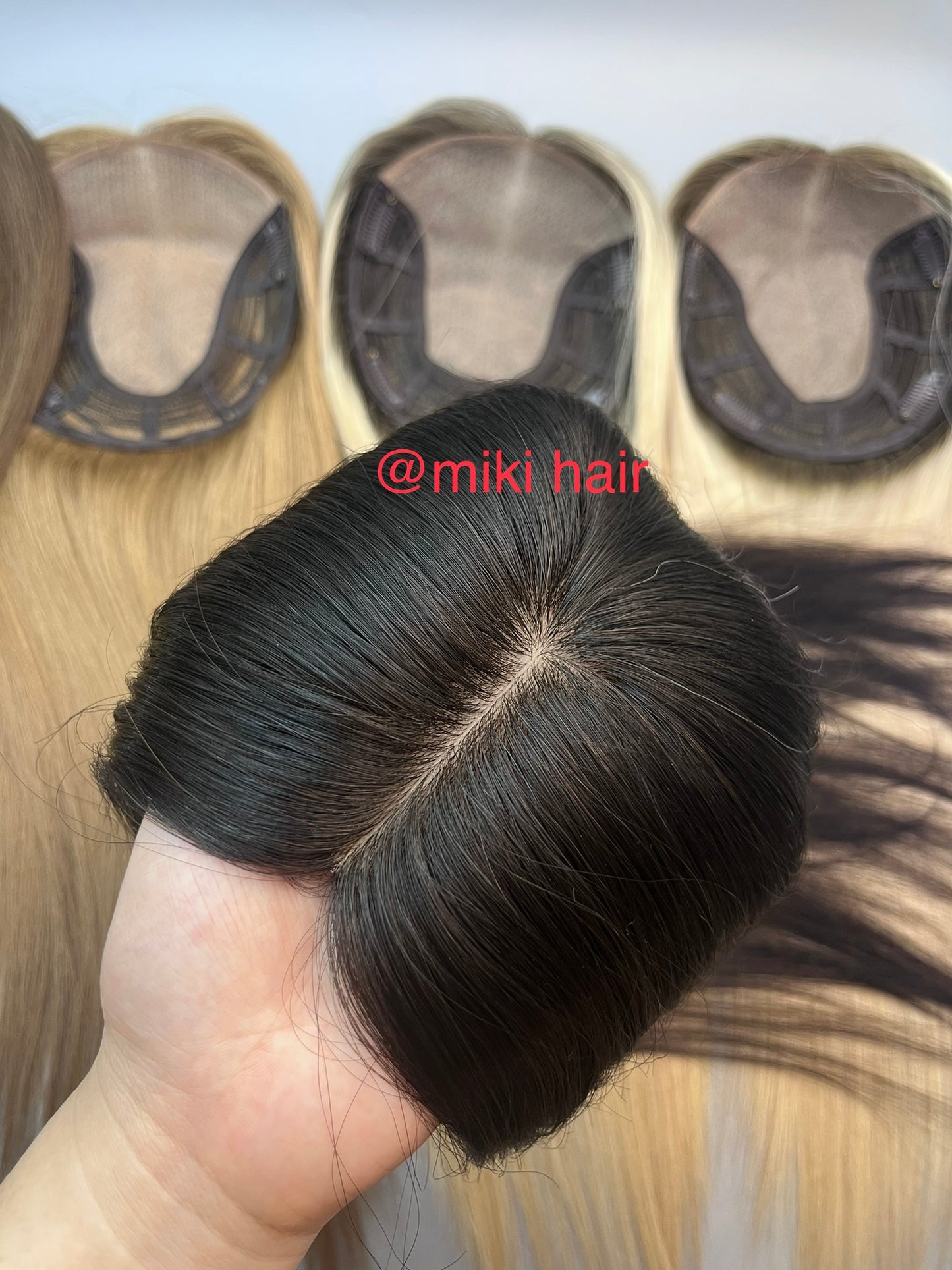 Silk with weft topper 6*7inch 14-18inch