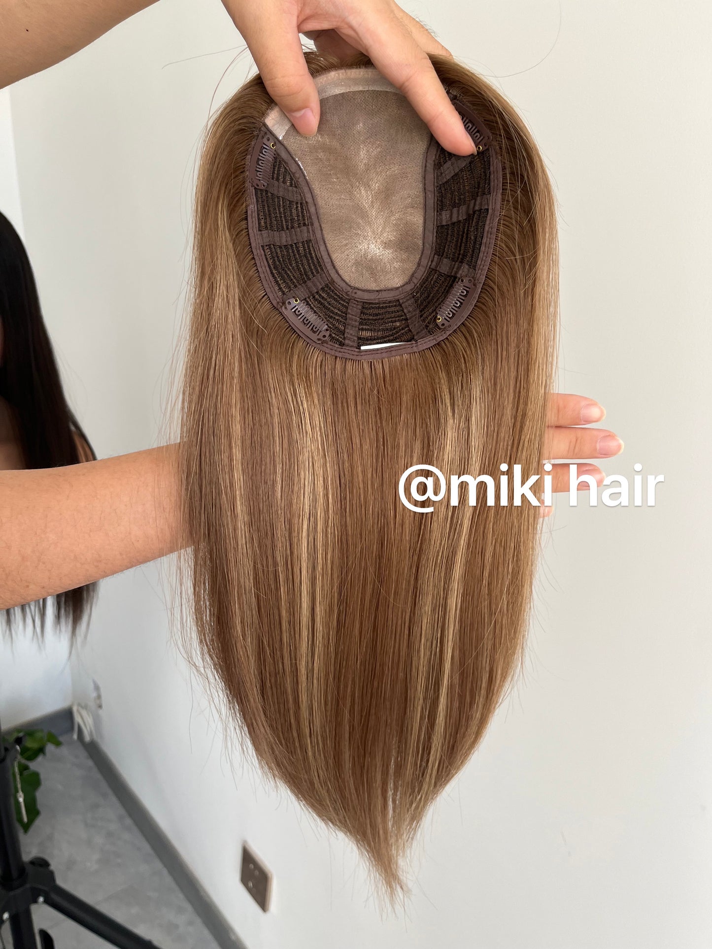 Mono topper 6*7inch seven colors in stock virgin hair 14inch