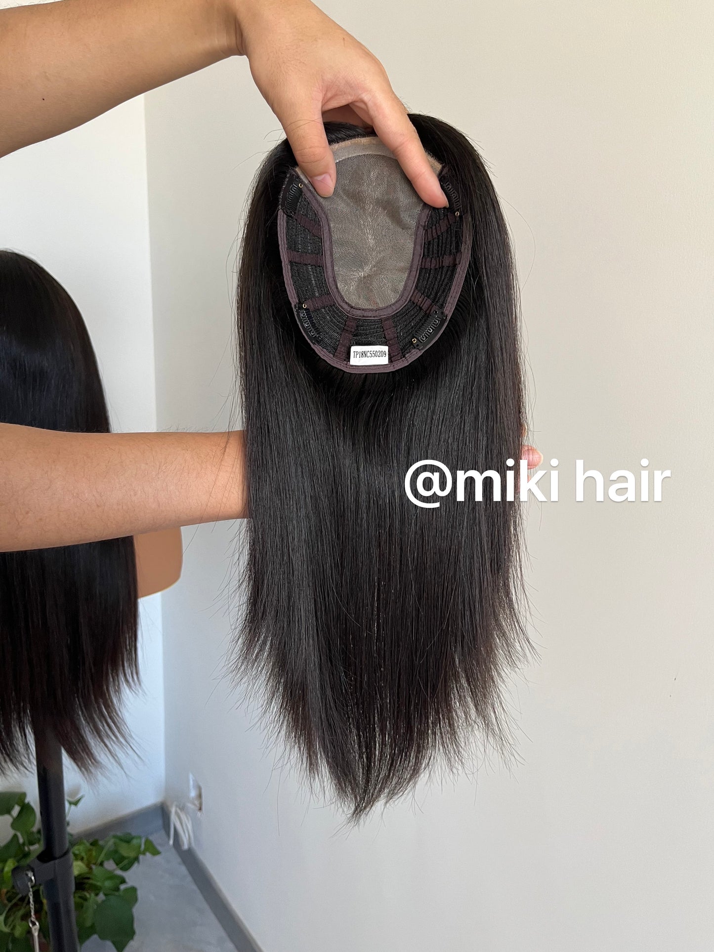 Mono topper 6*7inch seven colors in stock virgin hair 14inch