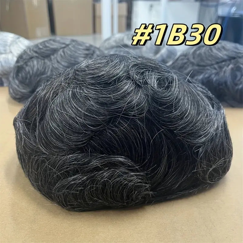 oupee for Men Hair Pieces for Men System for Men 10X8" Human Hair Implant Prosthesis Patch Units BIO
