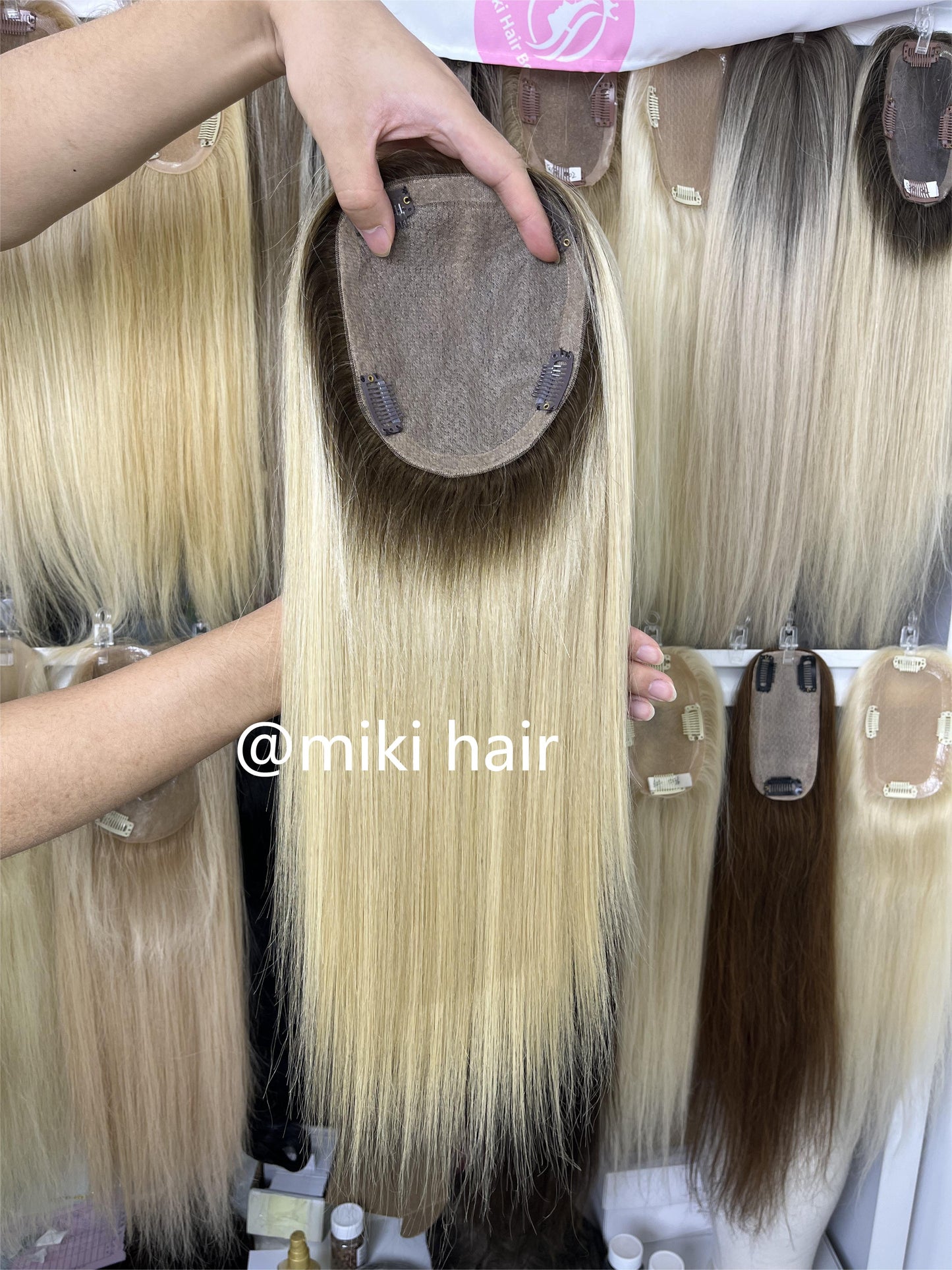 Silk topper balayage color 02 , 5*6inch 16inch