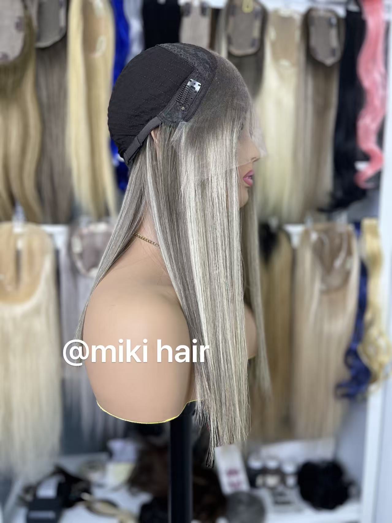 Jewish lace wig European hair #8D60