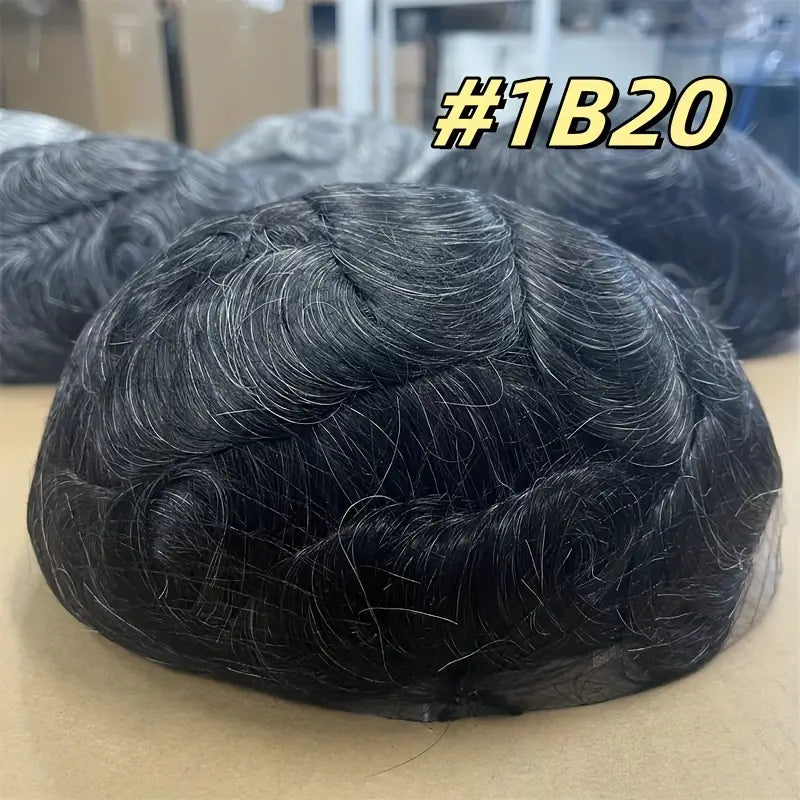 oupee for Men Hair Pieces for Men System for Men 10X8" Human Hair Implant Prosthesis Patch Units BIO