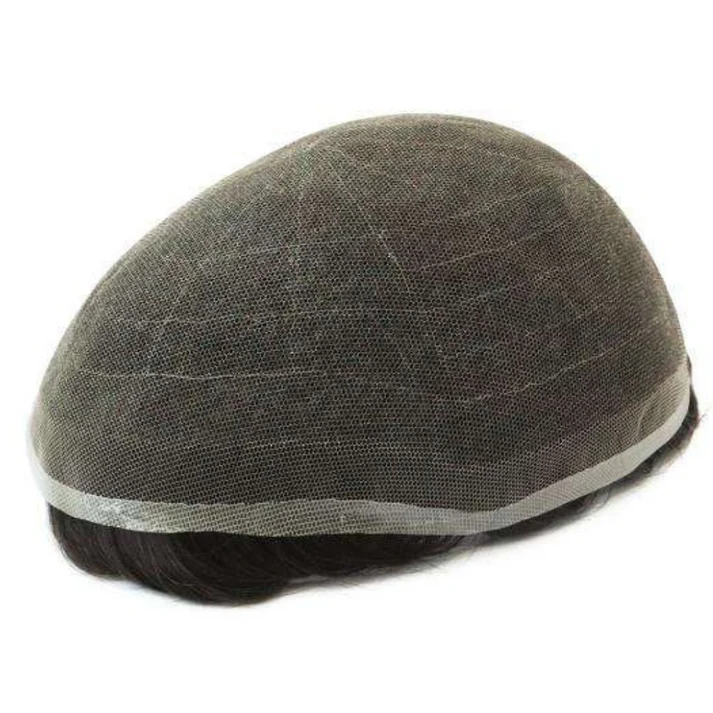 Full French Lace Toupee for Men | Premium Human Hair System with Natural Hairline and Breathable Base