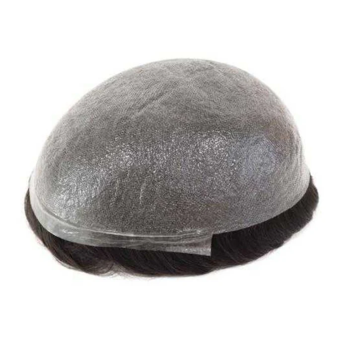 Invisible Hairline 0.02mm to 0.03mm Skin Base Hair Replacement with V-looped all over