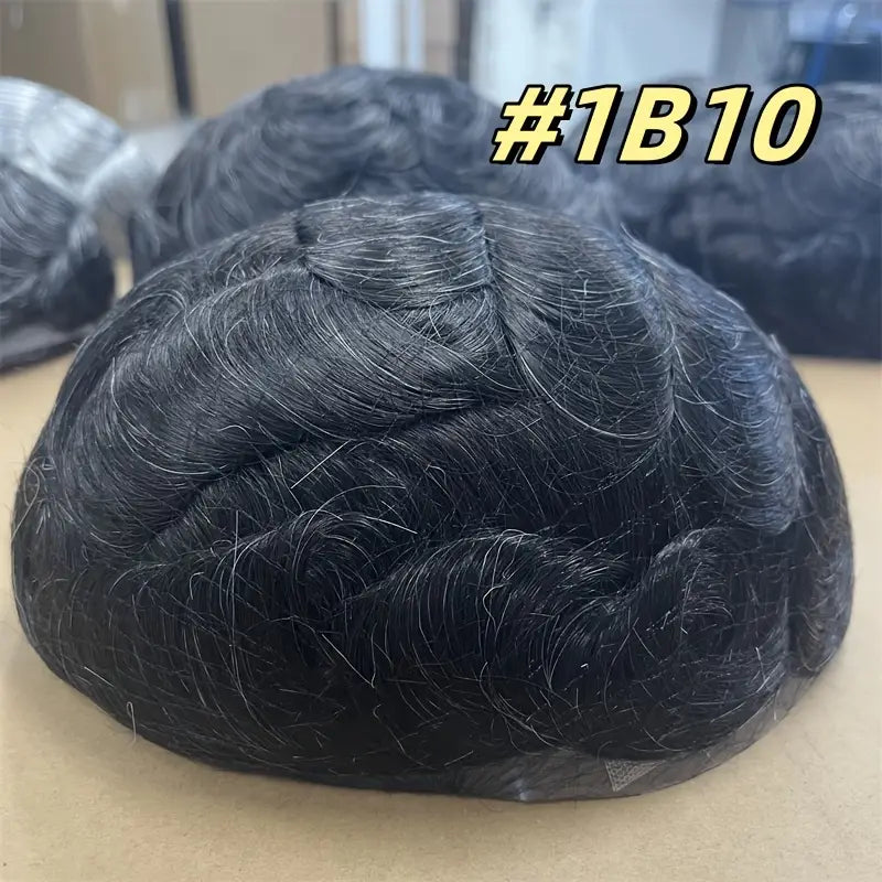 oupee for Men Hair Pieces for Men System for Men 10X8" Human Hair Implant Prosthesis Patch Units BIO