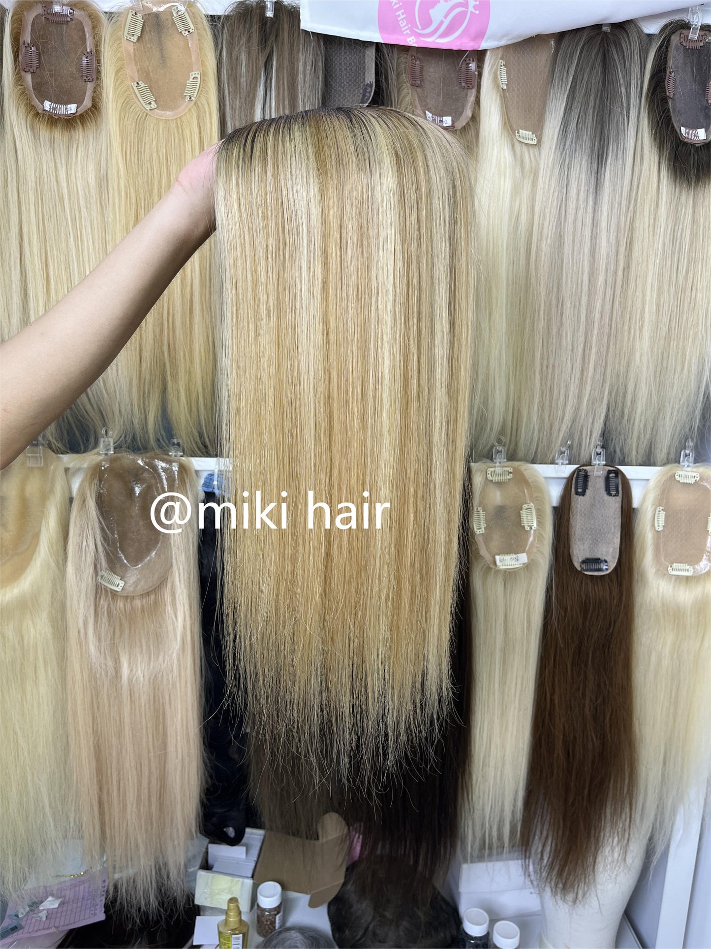 Silk topper balayage color 01 , 5*6inch 16inch