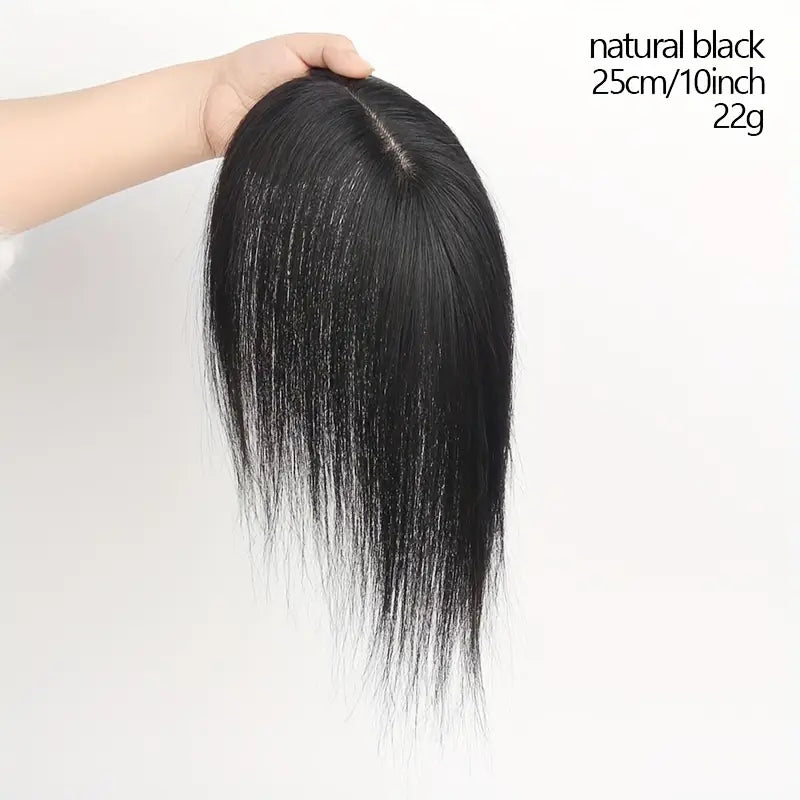 Women'S Hairpieces for The Top of The Head, Made of Real Hair, Lightweight And Fluffy for Summer, Seamless for Added Volume And to Cover Gray Hair.