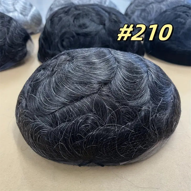 oupee for Men Hair Pieces for Men System for Men 10X8" Human Hair Implant Prosthesis Patch Units BIO