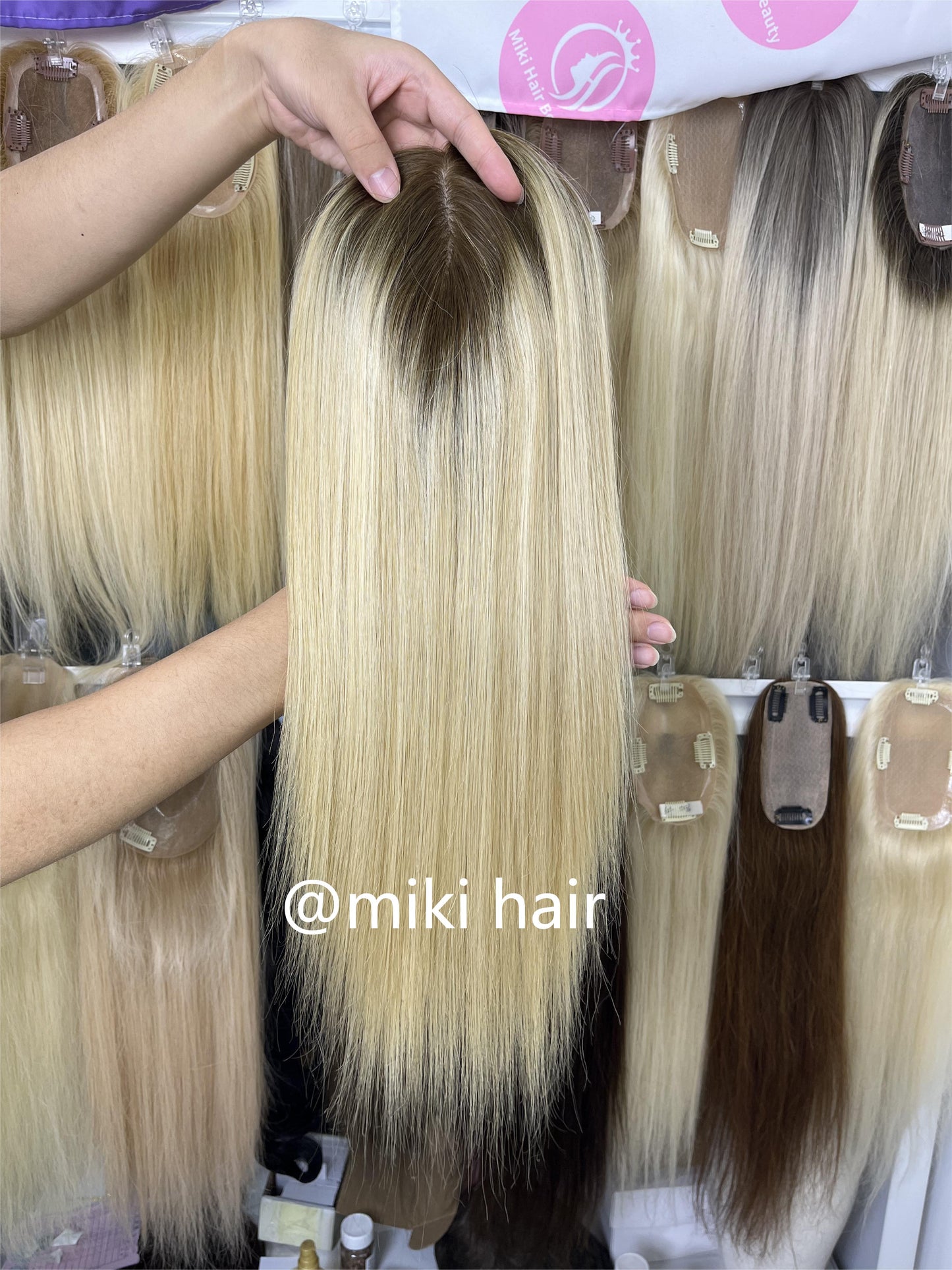 Silk topper balayage color 02 , 5*6inch 16inch