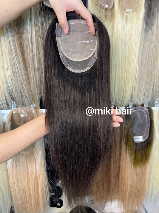 Silicone silk topper 5*6inch 14-18inch many colors in stock