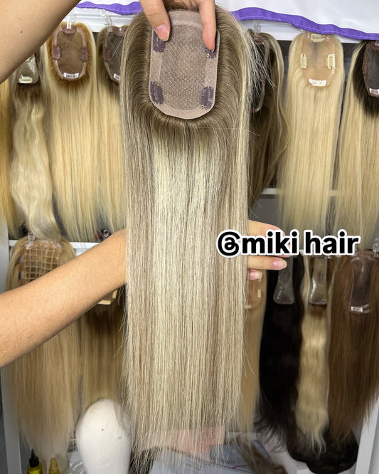 Silk topper 3*5inch 16inch balayage color