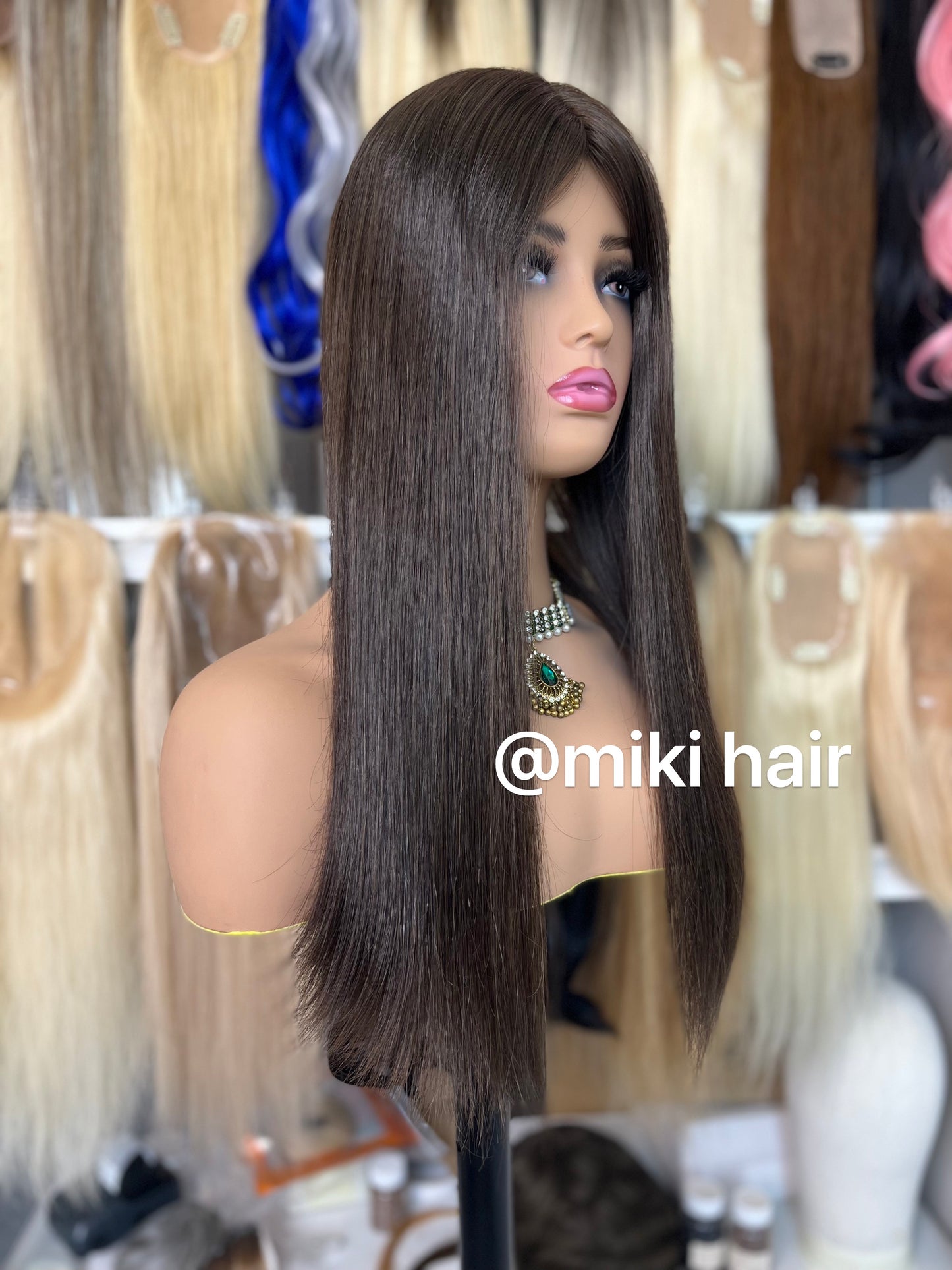 New style silk topper 6*6inch 12-20inch Ash brown