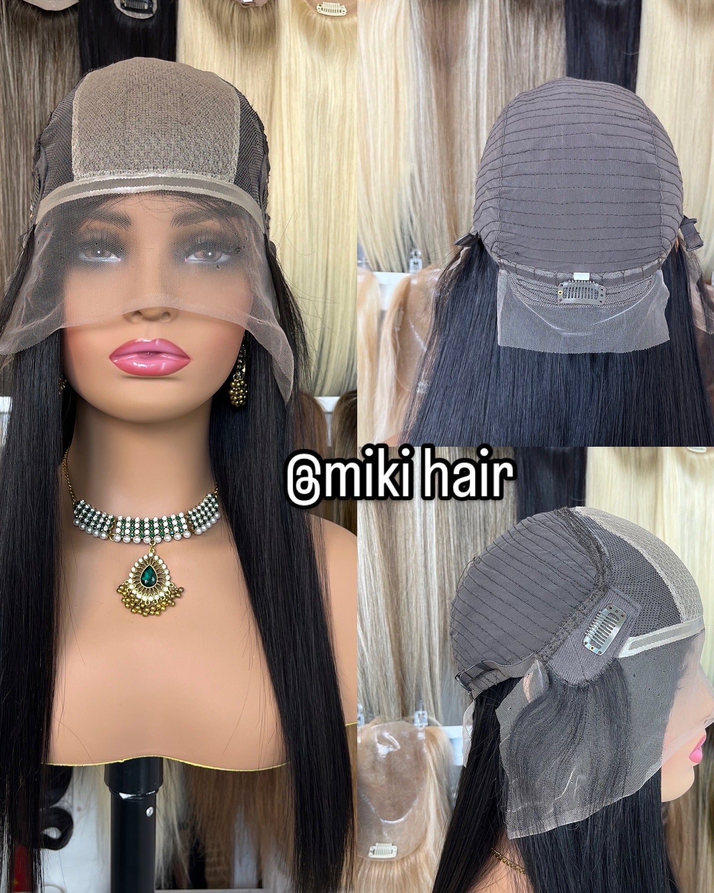 Lace frontal silk top wig 10-22inch soft hair in stock (#NC, #2,#4,#6)