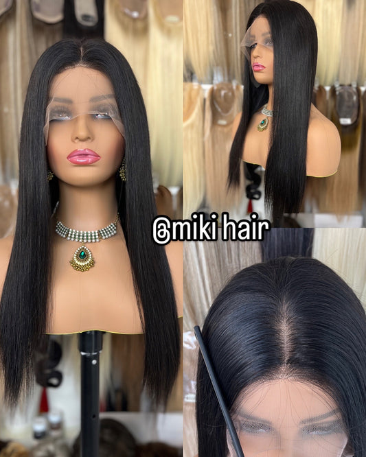 Lace frontal silk top wig 10-22inch soft hair in stock (#NC, #2,#4,#6)