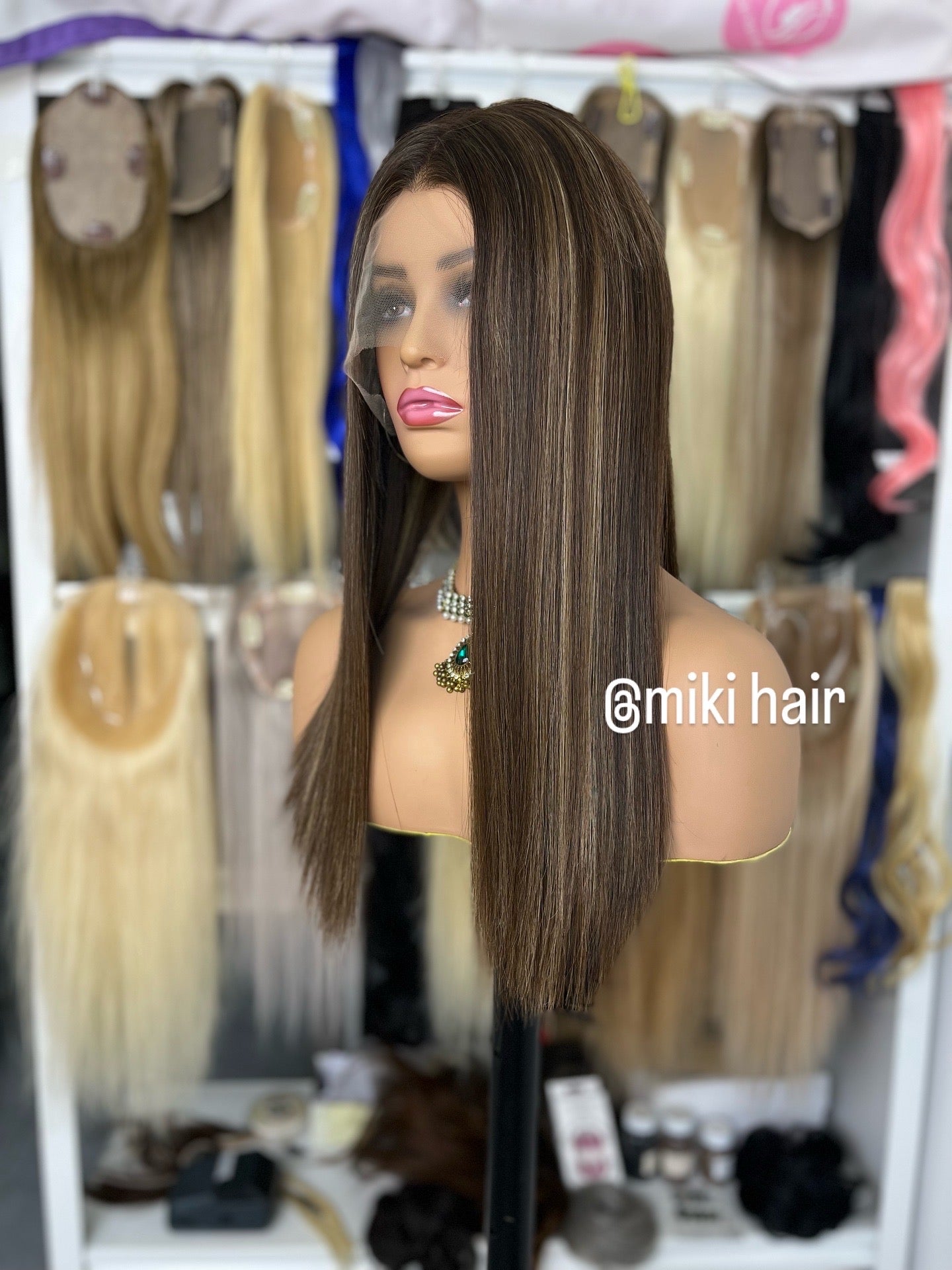 Jewish lace wig #2/6/10 European virgin hair in stock many colors are available