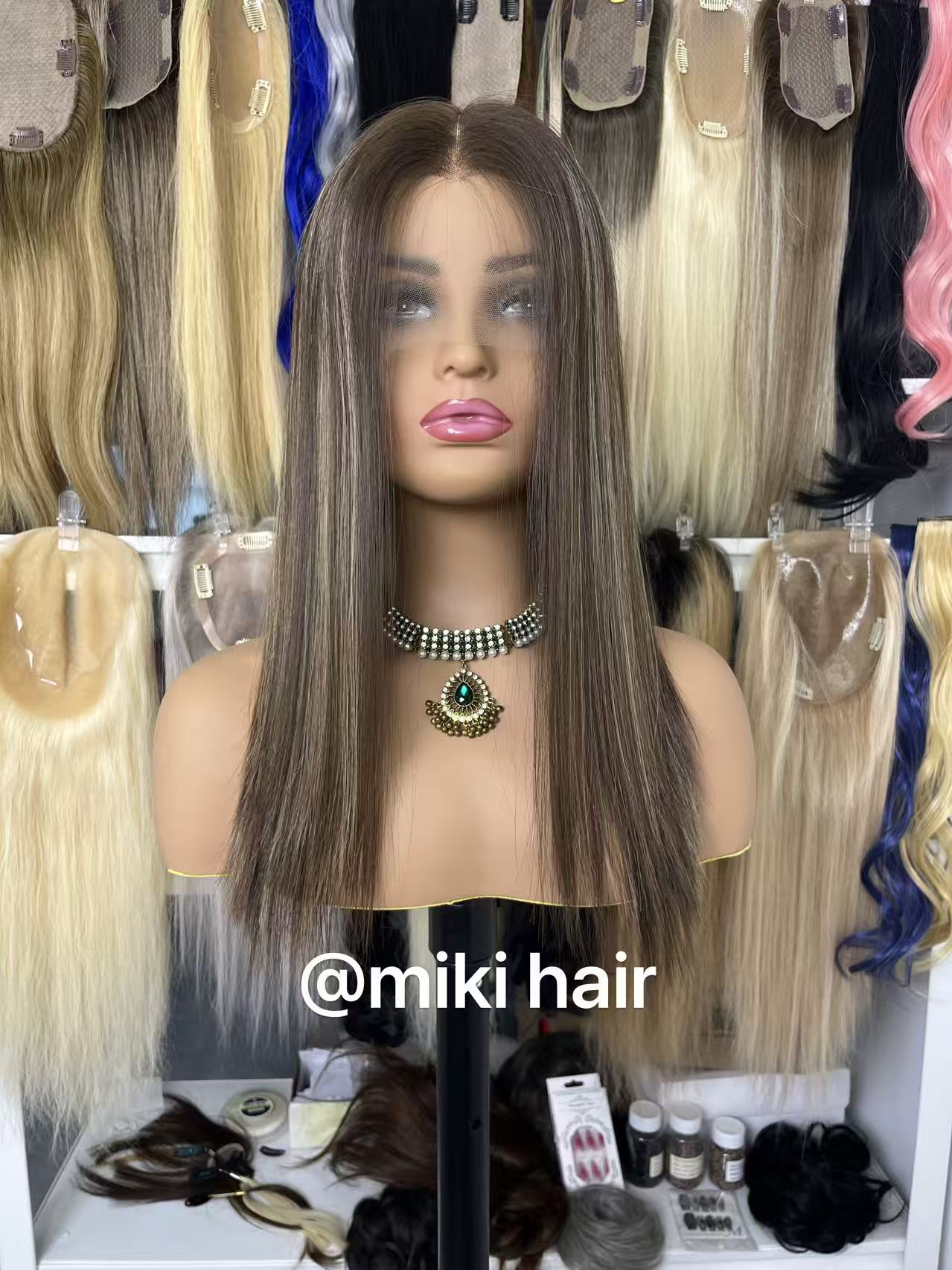 Jewish lace wig European hair  #4/8/16