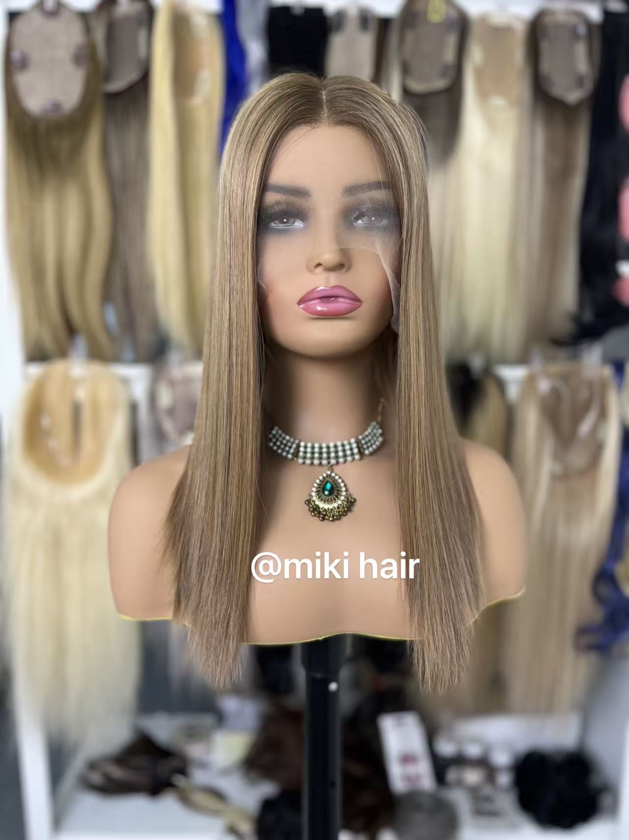 Jewish lace wig European hair  #8C14
